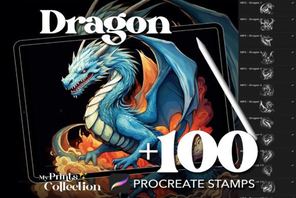 100 Procreate Dragon Stamps: A Strategic Asset for Digital Creators