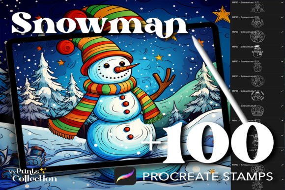 100 Procreate Snowman Stamps: A Practical Evaluation for Digital Artists