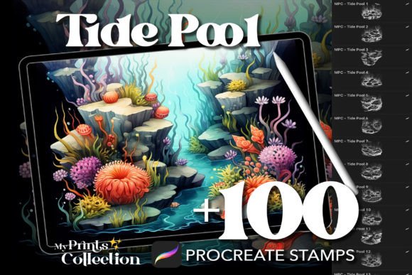 100 Procreate Tide Pool Stamps: Unlocking Coastal Creativity in Digital Art