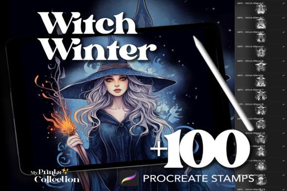 100 Procreate Witch Winter Stamps: Unlocking Digital Magic