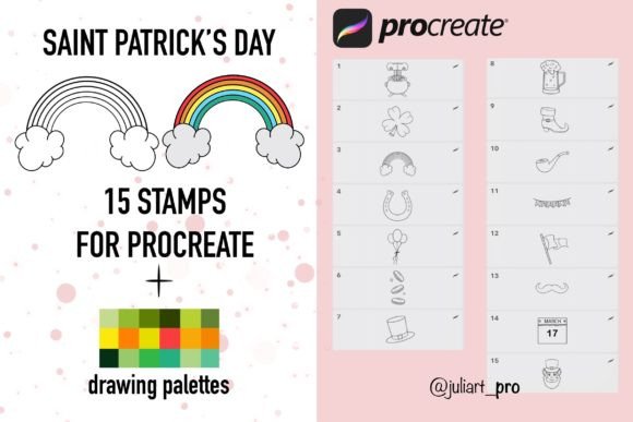 15 Patrick’s Day Stamps for Procreate: A Creative Resource for iPad Artists