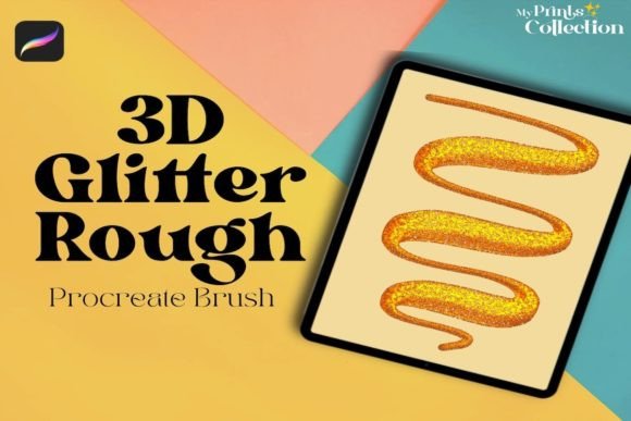 3D Glitter Rough Procreate Brush – Add Sparkle and Shine to Your Digital Art