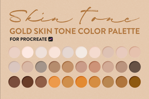 Gold Skin Tone Color Palette Procreate: A Creative Essential for Digital Artists