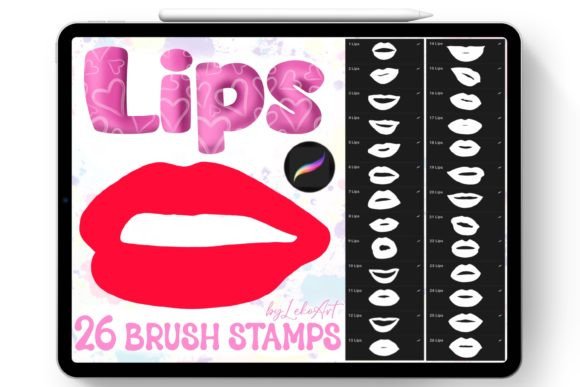 Lips Brush Stamps for Procreate: A Creative Tool for Digital Artists