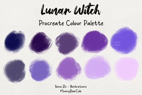 Lunar Witch: A Creative Color Palette for Procreate Users