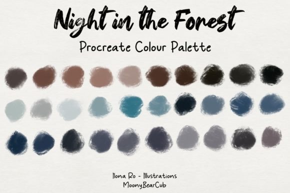 Night in the Forest: A Rich Color Palette for Digital Artists
