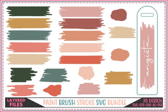 Paint Brush Stroke SVG Bundle: Design Assets