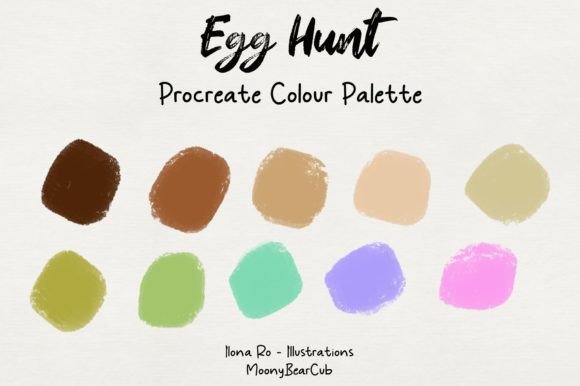Unlock Your Creative Potential with the Egg Hunt Color Palette for Procreate