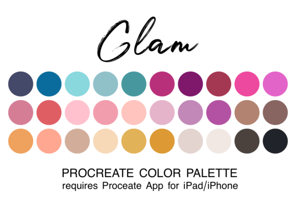 Unlocking Creative Flow with the Glam Procreate Color Palette