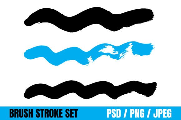 Wave Brush Strokes and Grungy Brush Effects: Creative Power for Designers and Makers
